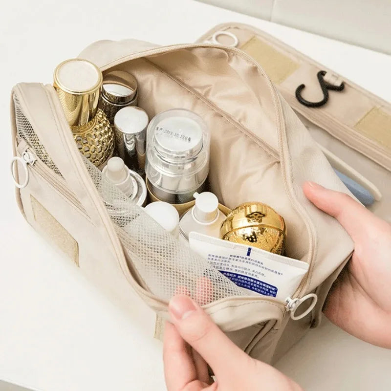 High Quality Travel Makeup Bag Waterproof Toiletries Organizer  Women Neceser Bathroom Hook Wash Pouch Hook Makeup Storage Bag