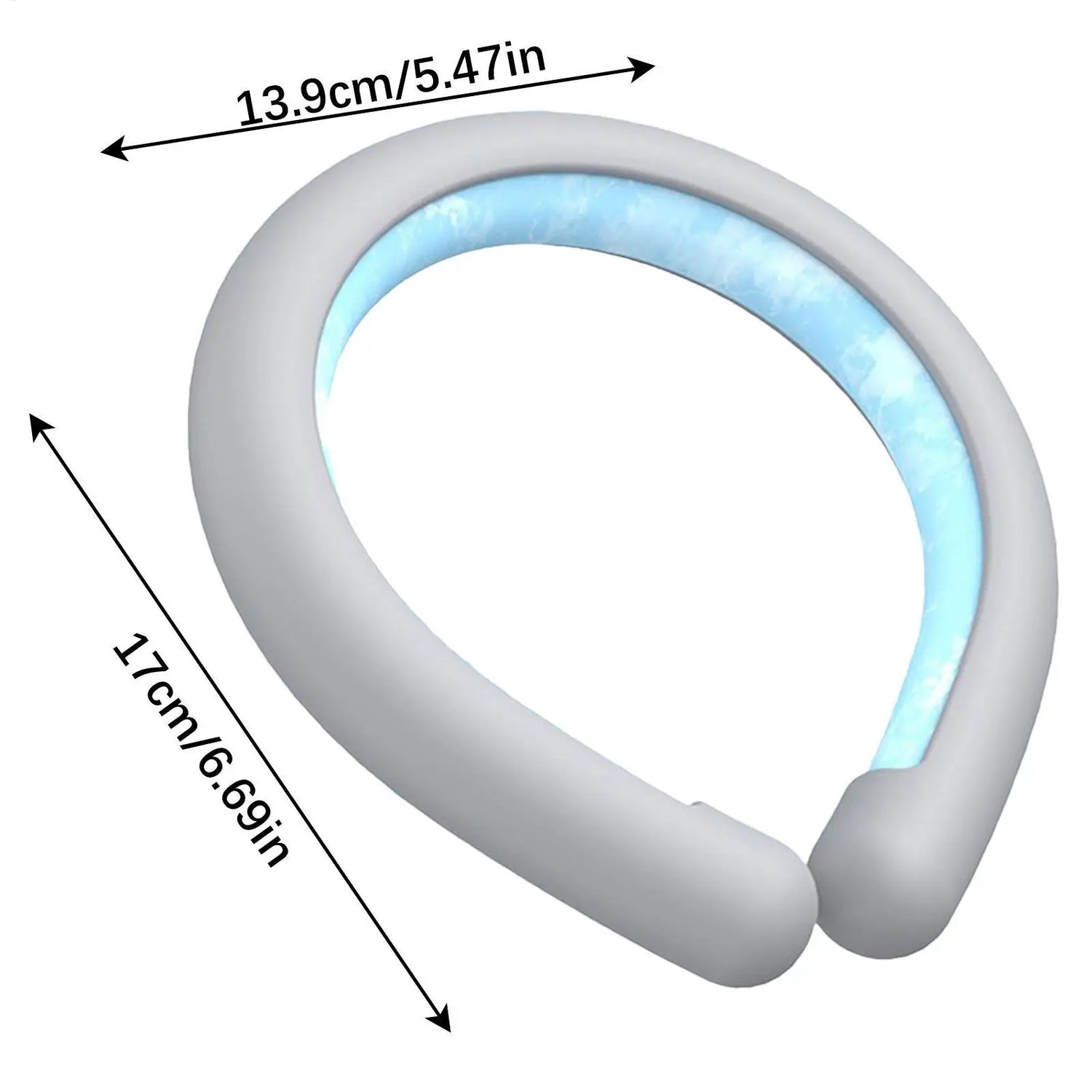 Wearable ice neck wrap summer heatstroke prevention Outdoor sports cooling tube Reusable Cold gel Neck cooler for hiking running