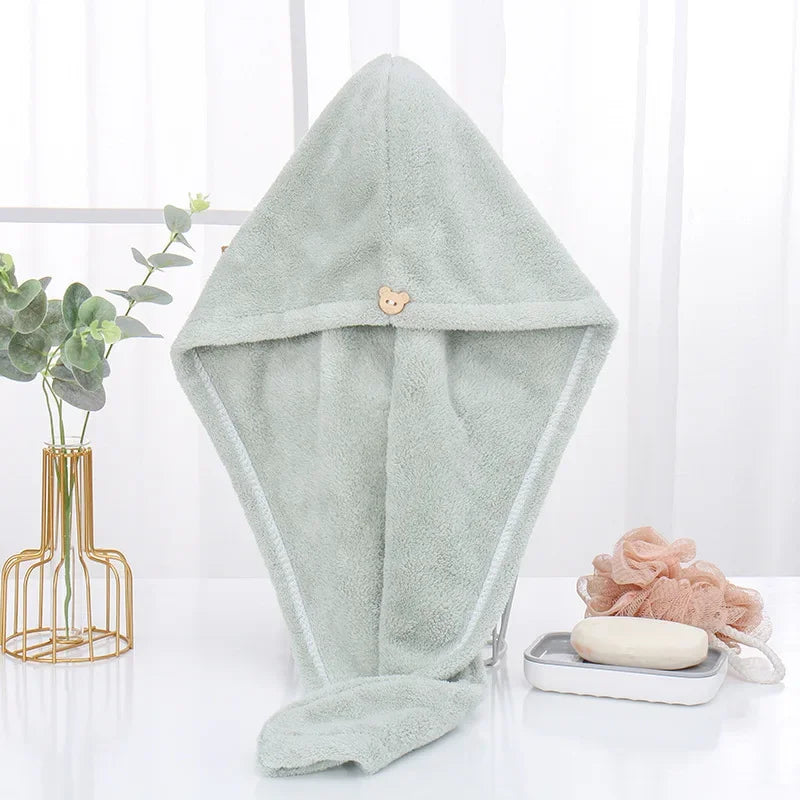 Microfiber Hair Towel Magic Fast Drying Dryer Towel Women Wrap Head Absorption Water Bath Hat