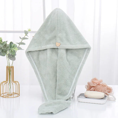 Microfiber Hair Towel Magic Fast Drying Dryer Towel Women Wrap Head Absorption Water Bath Hat