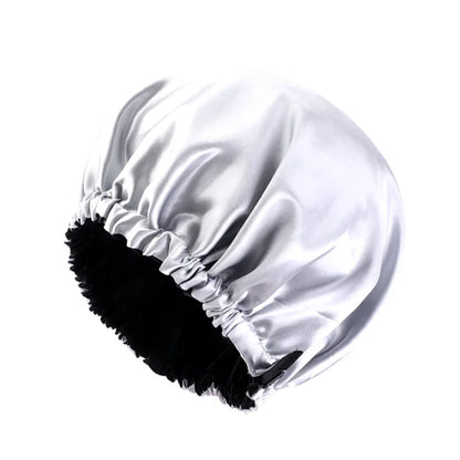 Satin Bonnet For Sleeping Adjustable Silk Bonnet For Curly Hair Bonnets Double Layer Large Satin Lined Sleep Cap For Women