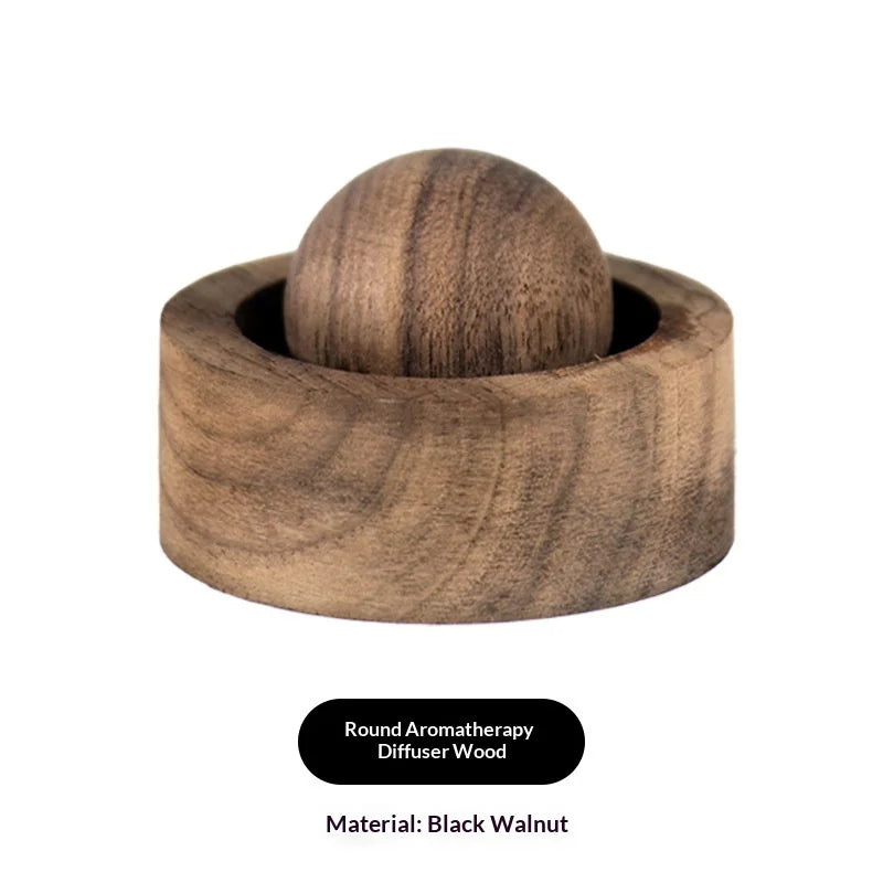 Car &amp; Home Essential Oil Diffuser - Made of Wood Mini Cute Natural Fragrance Diffuser Suitable for Bedroom Living Room Bathroom