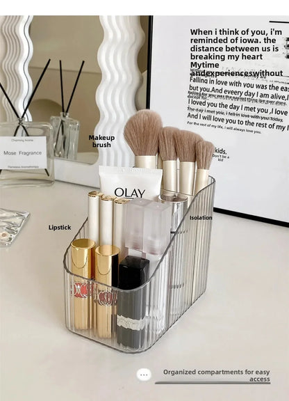 Cosmetic Storage Box For Vanity Makeup Organizer Clear Acrylic Skincare Organiser For Lipstick Cosmetic Organizer Perfume Holder