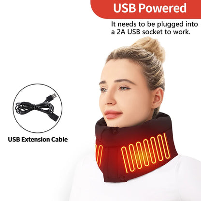Electric Heating Neck Wrap Cold Weather 3 Temperature Adjustable Neck Warmer Heated Scarf Hot Compress Neck Protection