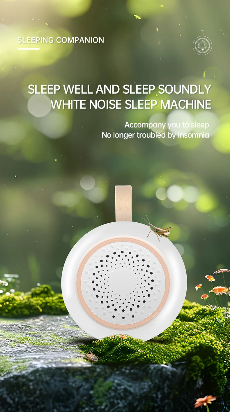 White Noise Machine 24 Soothing Sounds Sleep Sounds Machine with Night Light Type-C Charging Sleep Aid Device for Baby Adult