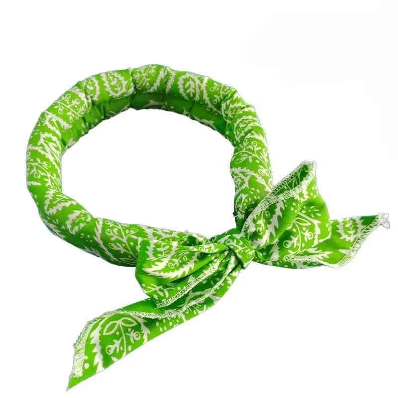 Neck Cooler Wraps Neck Wrap Headband Cooling Bandana Scarf Cold Towel Printed Soaked Tie Around Neck Summer Supplies