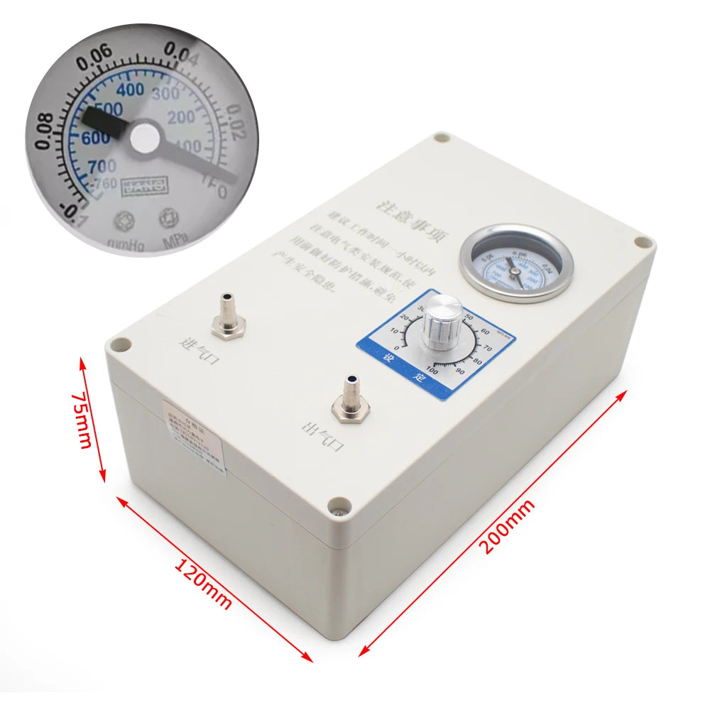 Electronic Negative Pressure Vacuum Pump with Digital Gauge – Adjustable Flow Rate for Filtration &amp; Suction Applications