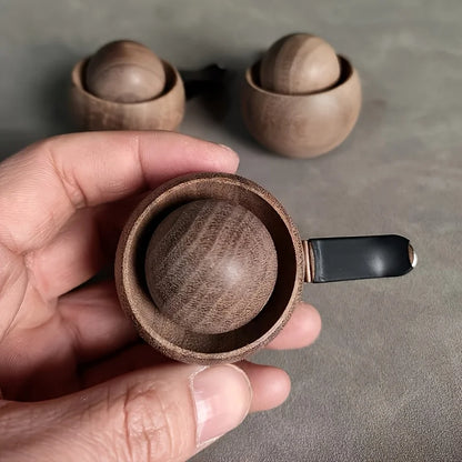 Car & Home Essential Oil Diffuser - Made of Wood Mini Cute Natural Fragrance Diffuser Suitable for Bedroom Living Room Bathroom