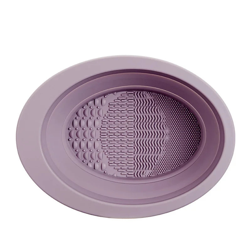 Makeup Brush Cleaner Cleaning Bowl Brush Tool Set Thorough Cleaning Without Hurting Bristles Wet &amp; Dry Powder Puff Dry Cleaner