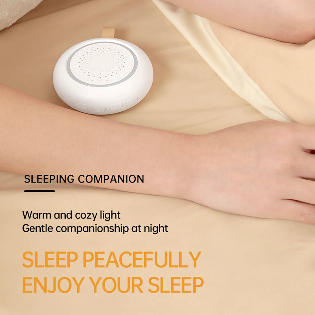 White Noise Machine 24 Soothing Sounds Sleep Sounds Machine with Night Light Type-C Charging Sleep Aid Device for Baby Adult