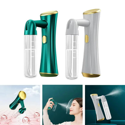Handheld Facial Steamer Sprayer - Portable Humidifier for Deep Moisturizing & Skin Replenishment, Beauty Care Tool - White