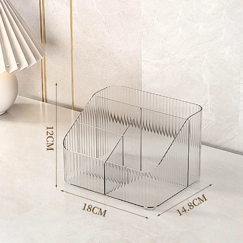 Cosmetic Storage Box For Vanity Makeup Organizer Clear Acrylic Skincare Organiser For Lipstick Cosmetic Organizer Perfume Holder