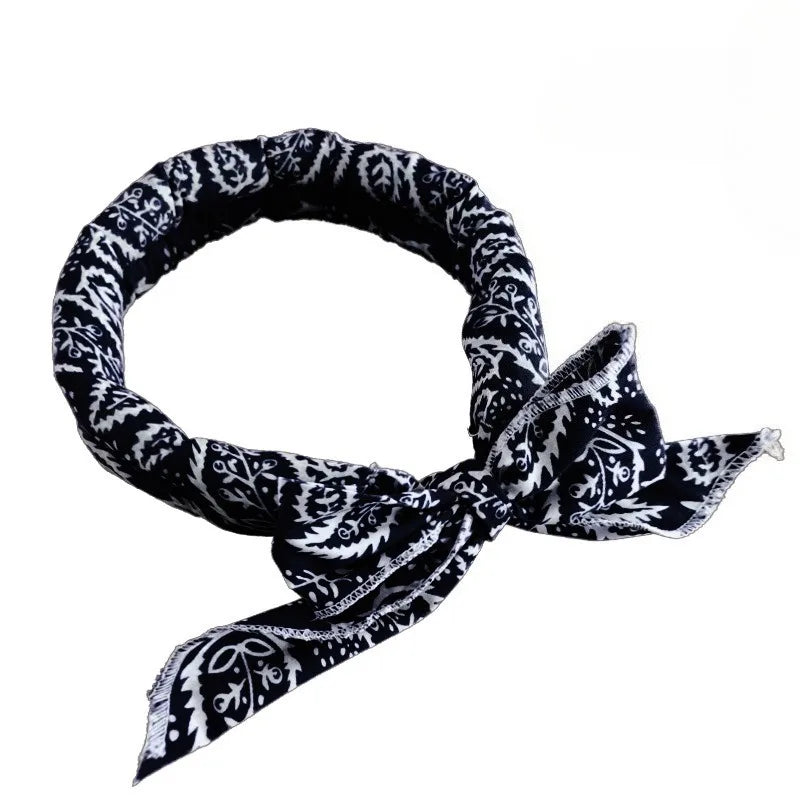 Neck Cooler Wraps Neck Wrap Headband Cooling Bandana Scarf Cold Towel Printed Soaked Tie Around Neck Summer Supplies