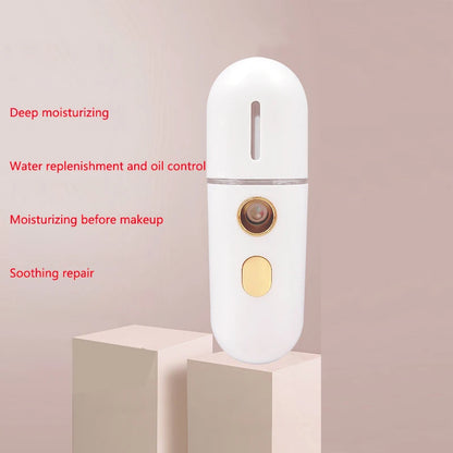 Nano Spray Facial Steamer for Face, Cool Facial Mister Steamer Handy Mist Sprayer Moisturizing Hydrating for Skin Care, Makeup