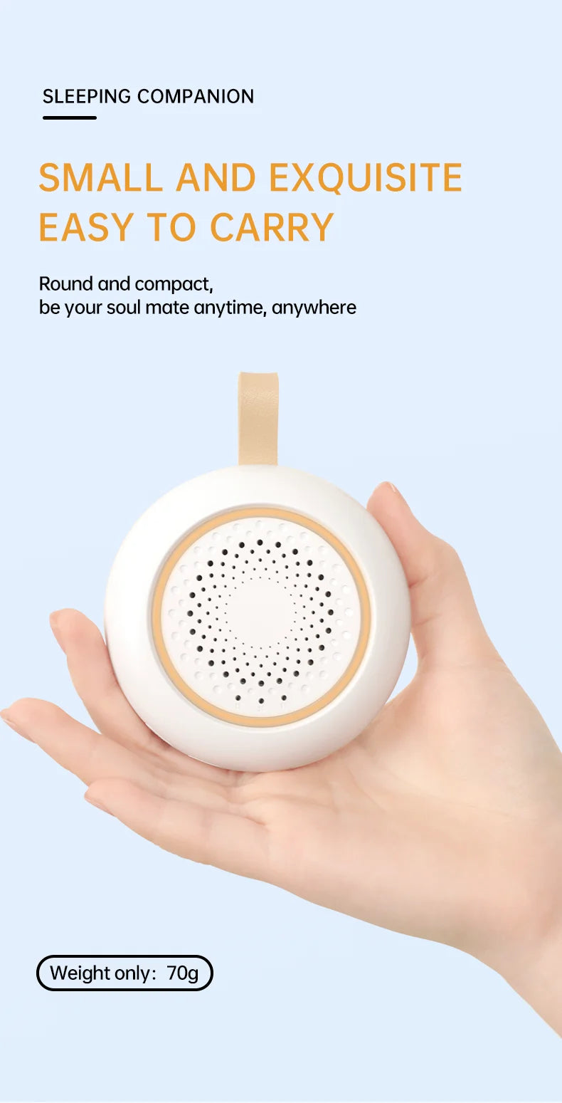 White Noise Machine 24 Soothing Sounds Sleep Sounds Machine with Night Light Type-C Charging Sleep Aid Device for Baby Adult
