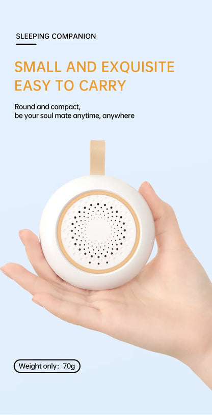 White Noise Machine 24 Soothing Sounds Sleep Sounds Machine with Night Light Type-C Charging Sleep Aid Device for Baby Adult