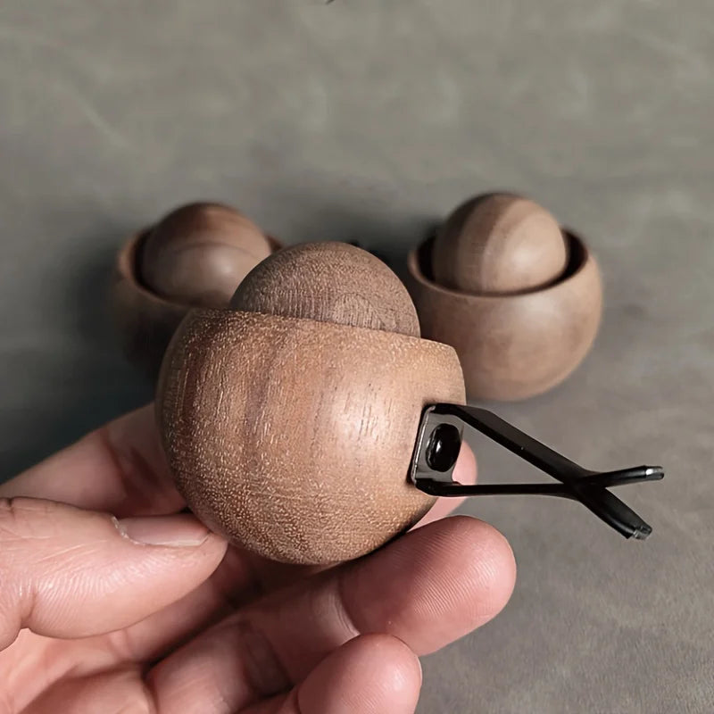 Car &amp; Home Essential Oil Diffuser - Made of Wood Mini Cute Natural Fragrance Diffuser Suitable for Bedroom Living Room Bathroom