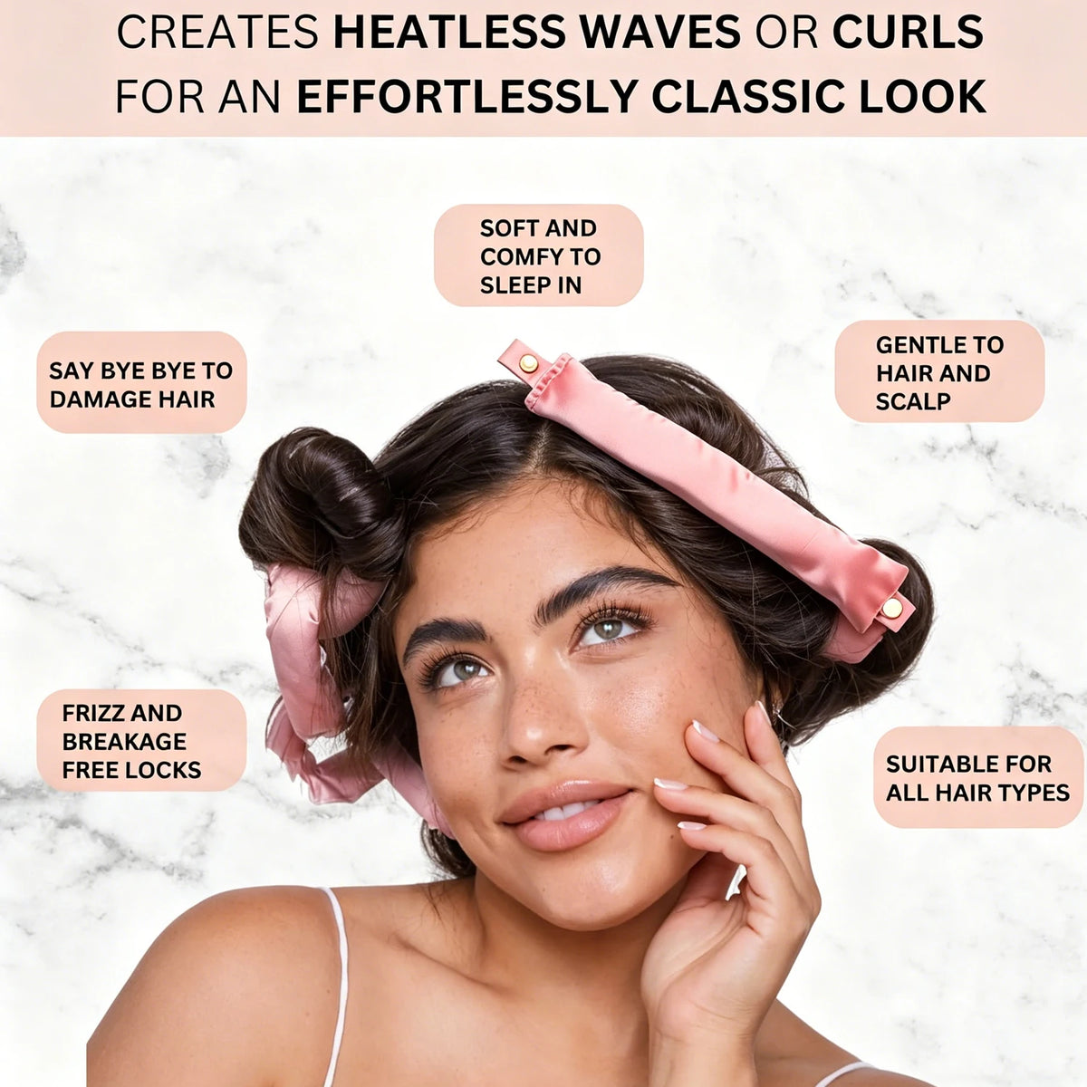 Heatless Hair Curler Set,for Heatless Curls Overnight Hair Curlers  for Curls Heatless Curling Set