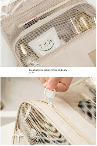 High Quality Travel Makeup Bag Waterproof Toiletries Organizer  Women Neceser Bathroom Hook Wash Pouch Hook Makeup Storage Bag