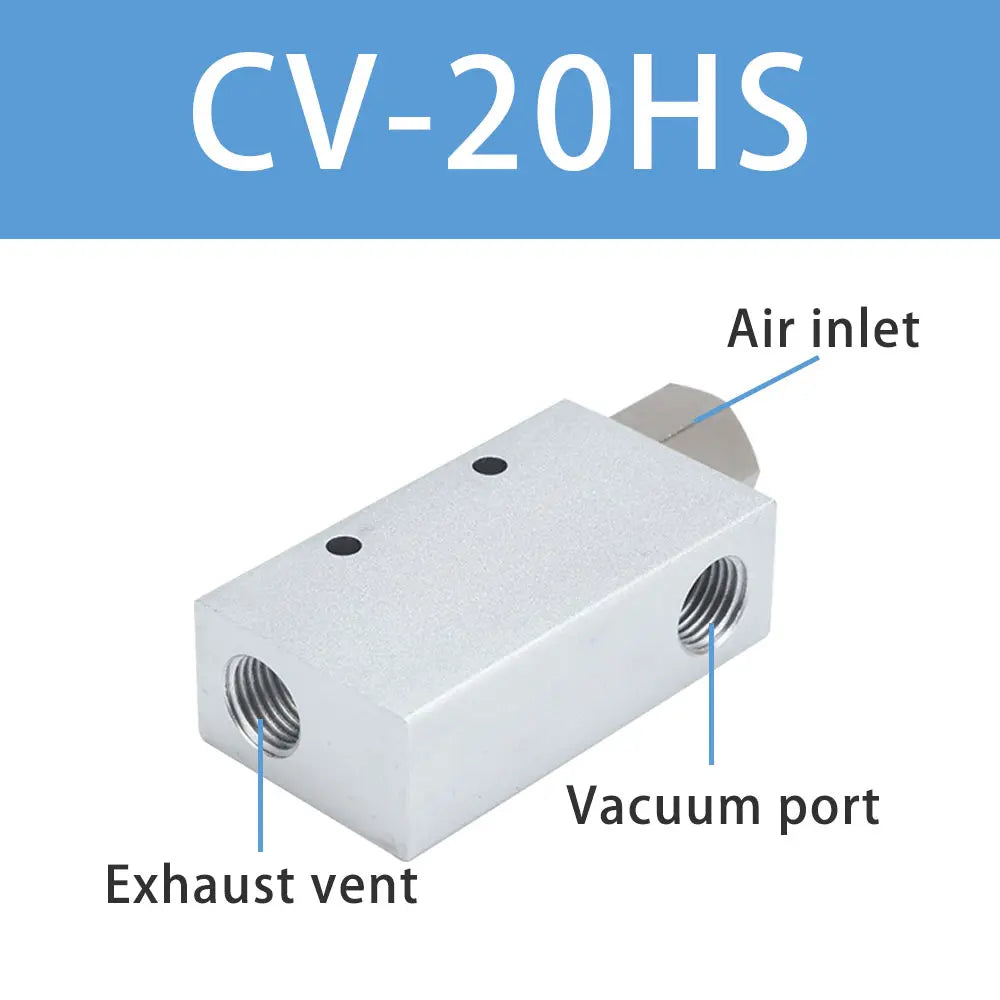 Pneumaitc Vacuum Generator CV-10HS 15HS 20HS 25HS 30HS vacuum generator suction cup High Negative Venturi Air Exhaust Ejector