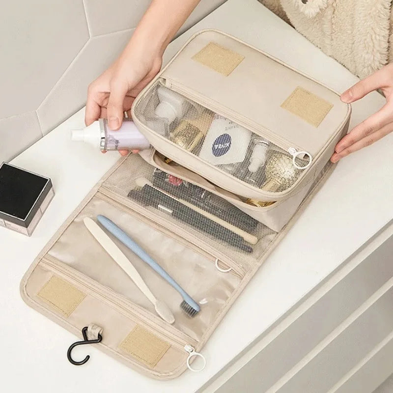High Quality Travel Makeup Bag Waterproof Toiletries Organizer  Women Neceser Bathroom Hook Wash Pouch Hook Makeup Storage Bag