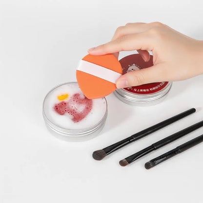 Natural Makeup Brush Cleaner Soap Multi Functional Washing Outdoor Portable Cosmetics Travel Beauty Cleaner Tools Reusable