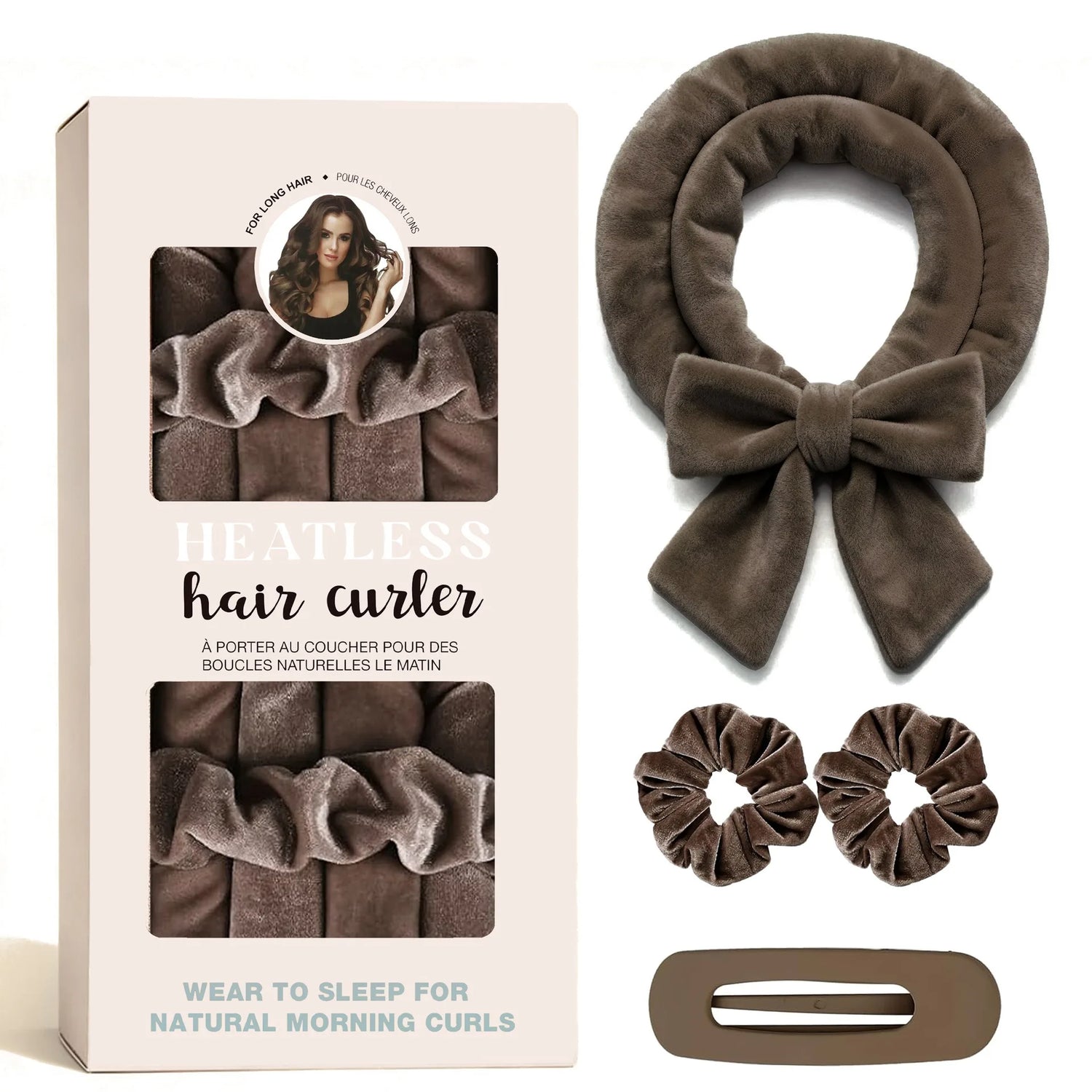 Velvet Heatless Hair Curler Set - No Heat Curlers for Heatless Curls Overnight Hair Curlers,Curls Heatless Curling Set