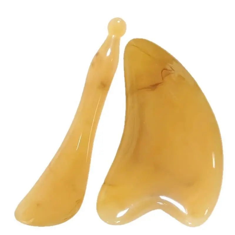 1Pc/2Pcs Gua Sha Massage Set Smooth Edges Lifting Effect For Facial Body Home Skincare Use