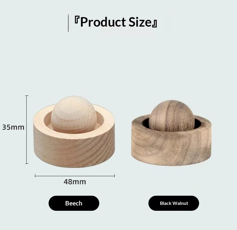 Car &amp; Home Essential Oil Diffuser - Made of Wood Mini Cute Natural Fragrance Diffuser Suitable for Bedroom Living Room Bathroom