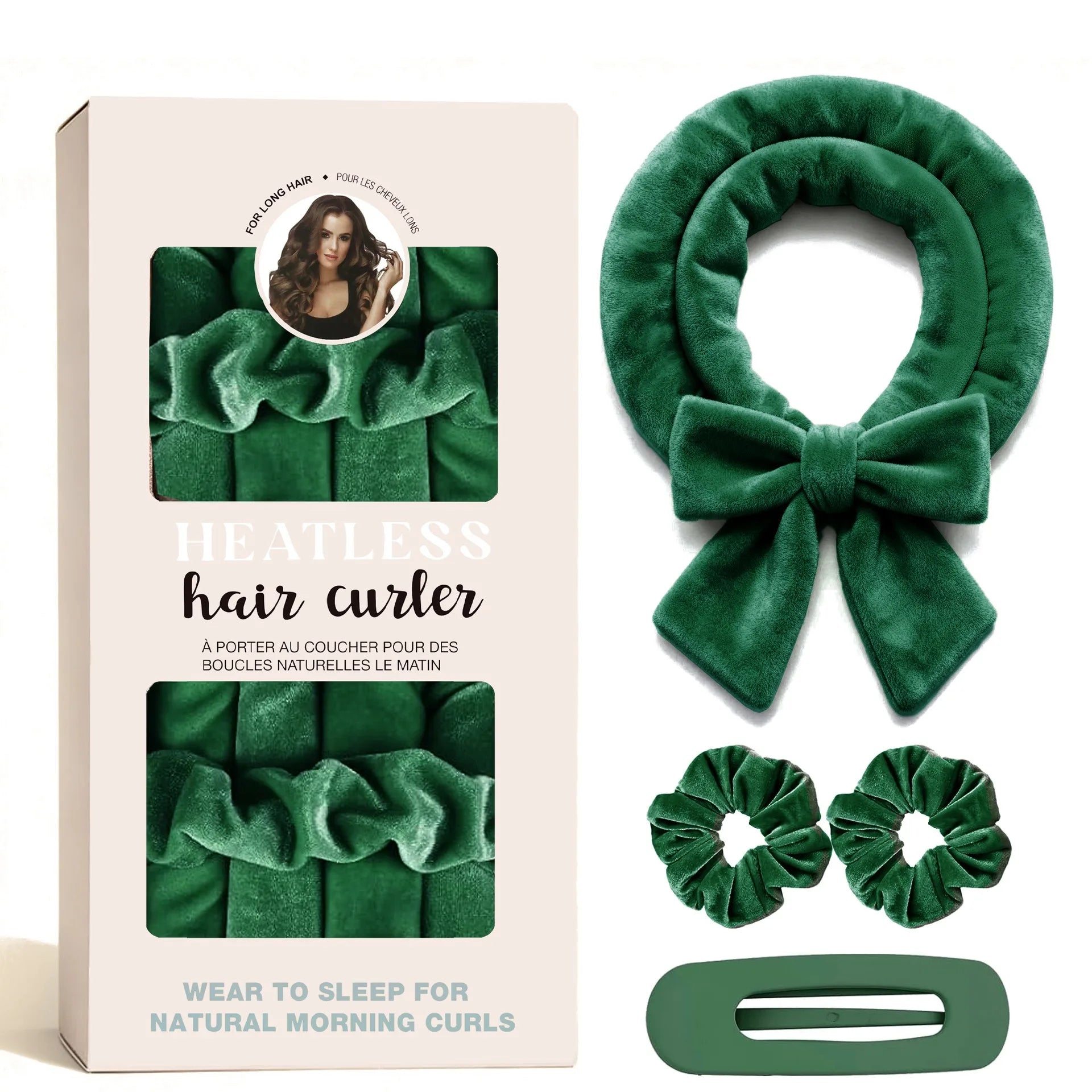 Velvet Heatless Hair Curler Set - No Heat Curlers for Heatless Curls Overnight Hair Curlers,Curls Heatless Curling Set