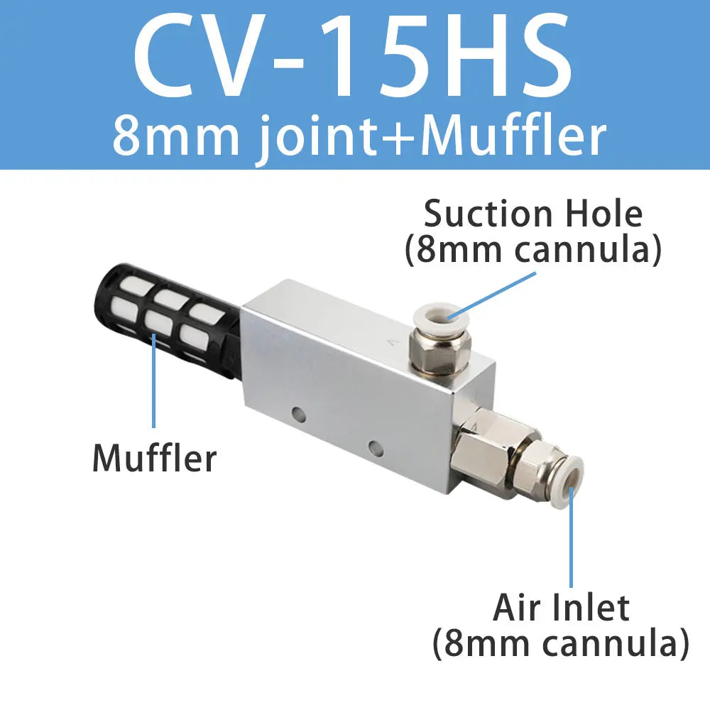 Pneumaitc Vacuum Generator CV-10HS 15HS 20HS 25HS 30HS vacuum generator suction cup High Negative Venturi Air Exhaust Ejector