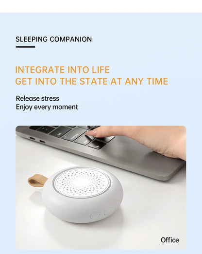 White Noise Machine 24 Soothing Sounds Sleep Sounds Machine with Night Light Type-C Charging Sleep Aid Device for Baby Adult