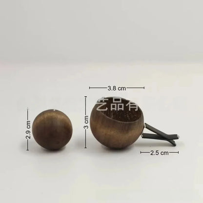 Car & Home Essential Oil Diffuser - Made of Wood Mini Cute Natural Fragrance Diffuser Suitable for Bedroom Living Room Bathroom