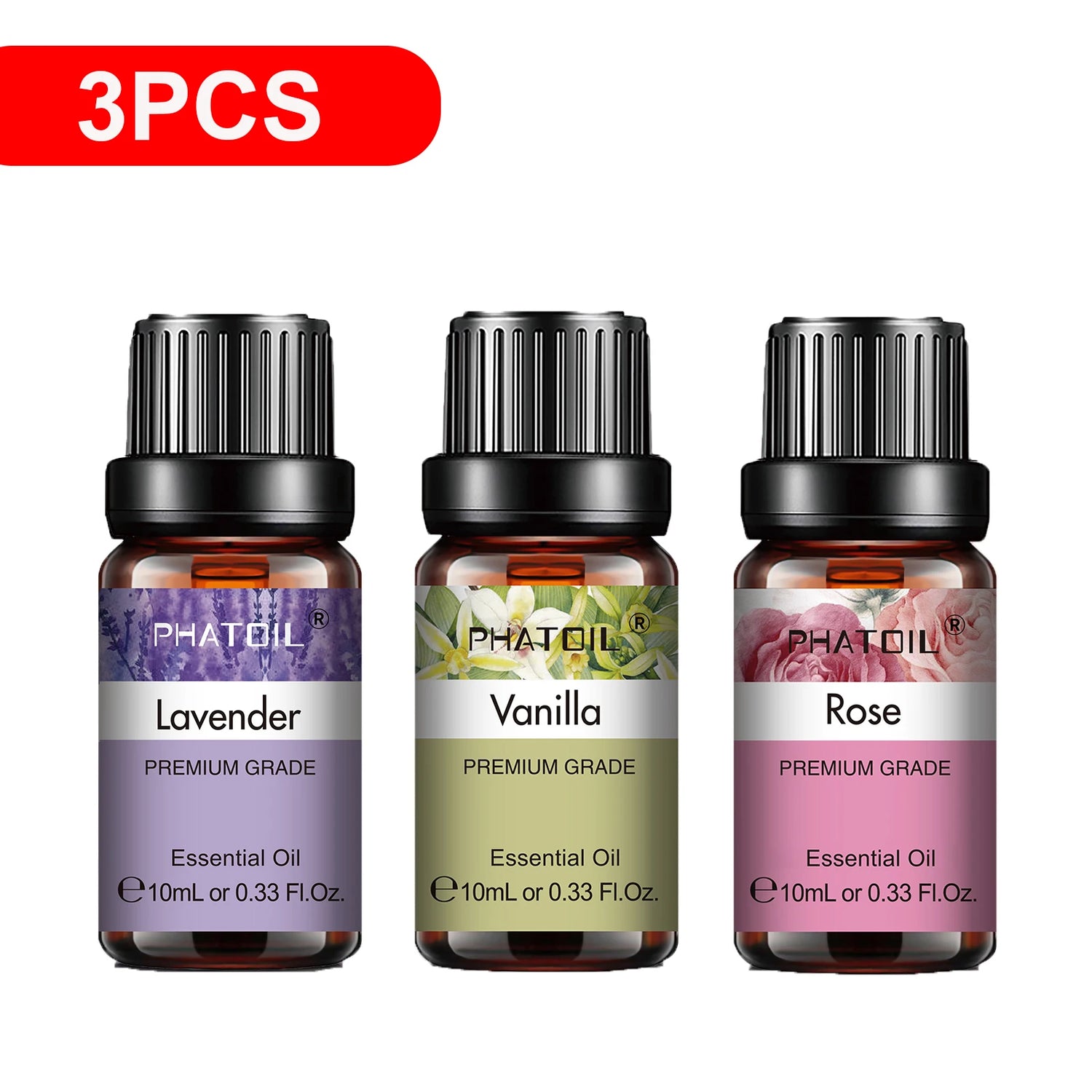PHATOIL Natural Plant Essential Oil 10ml - Eucalyptus, Lavender &amp; More