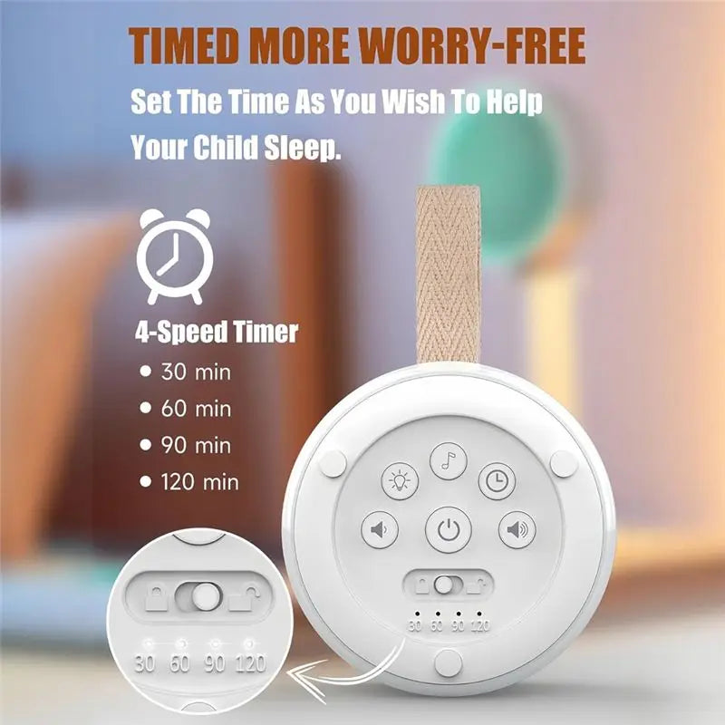 November White Noise Machine - Portable Sound Therapy Device