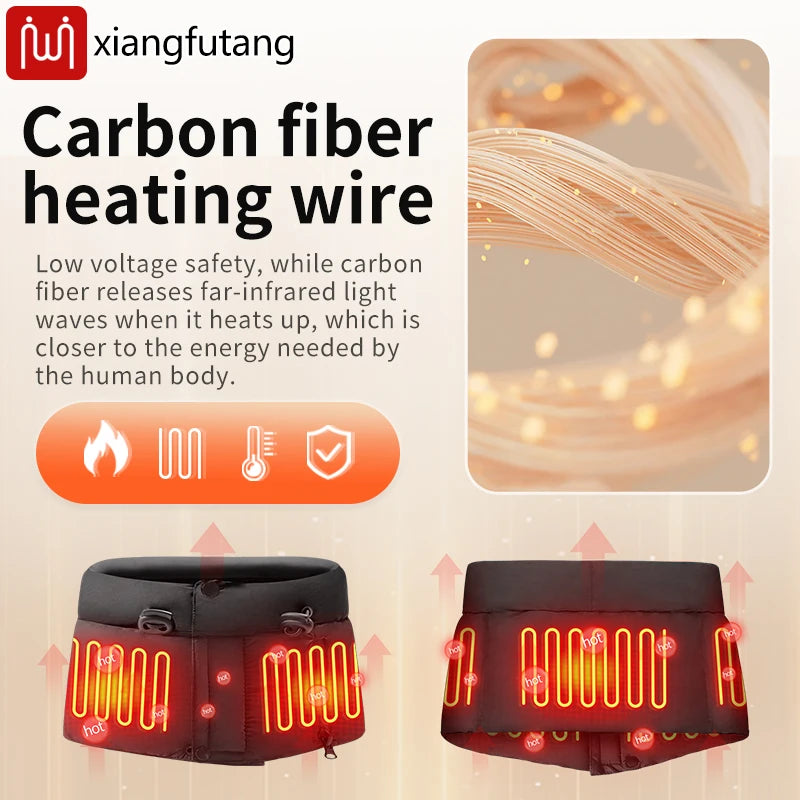Electric Heating Neck Wrap Cold Weather 3 Temperature Adjustable Neck Warmer Heated Scarf Hot Compress Neck Protection