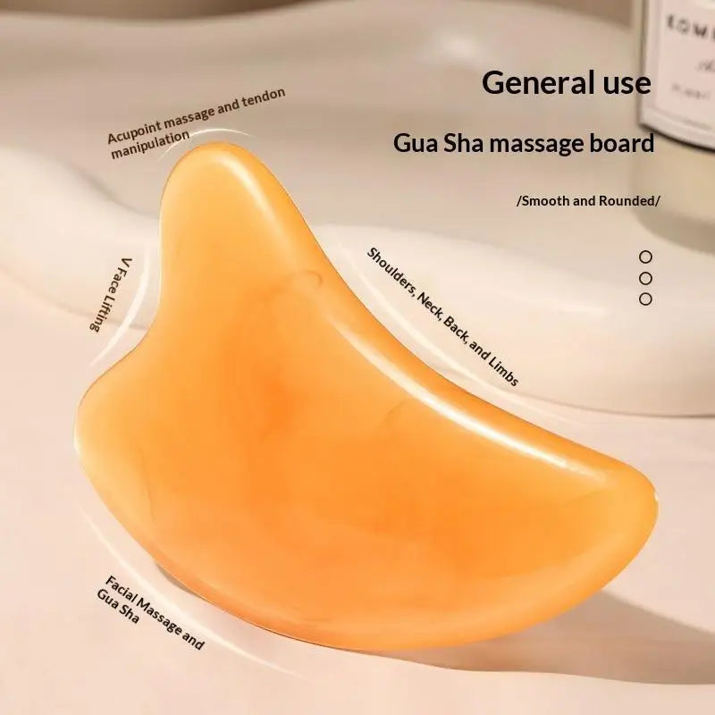 1Pc/2Pcs Gua Sha Massage Set Smooth Edges Lifting Effect For Facial Body Home Skincare Use