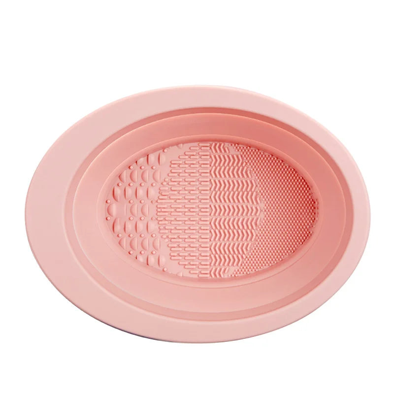 Makeup Brush Cleaner Cleaning Bowl Brush Tool Set Thorough Cleaning Without Hurting Bristles Wet &amp; Dry Powder Puff Dry Cleaner
