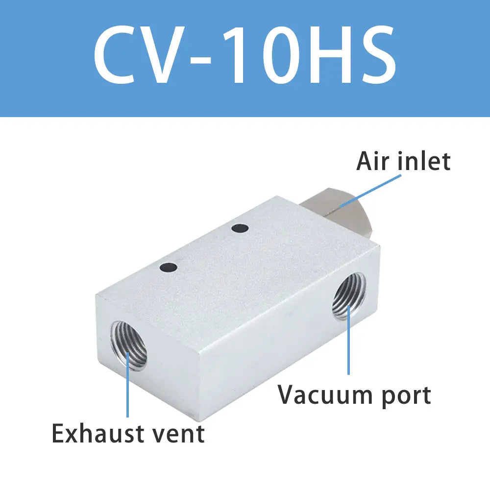 Pneumaitc Vacuum Generator CV-10HS 15HS 20HS 25HS 30HS vacuum generator suction cup High Negative Venturi Air Exhaust Ejector