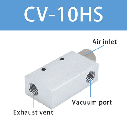 Pneumaitc Vacuum Generator CV-10HS 15HS 20HS 25HS 30HS vacuum generator suction cup High Negative Venturi Air Exhaust Ejector