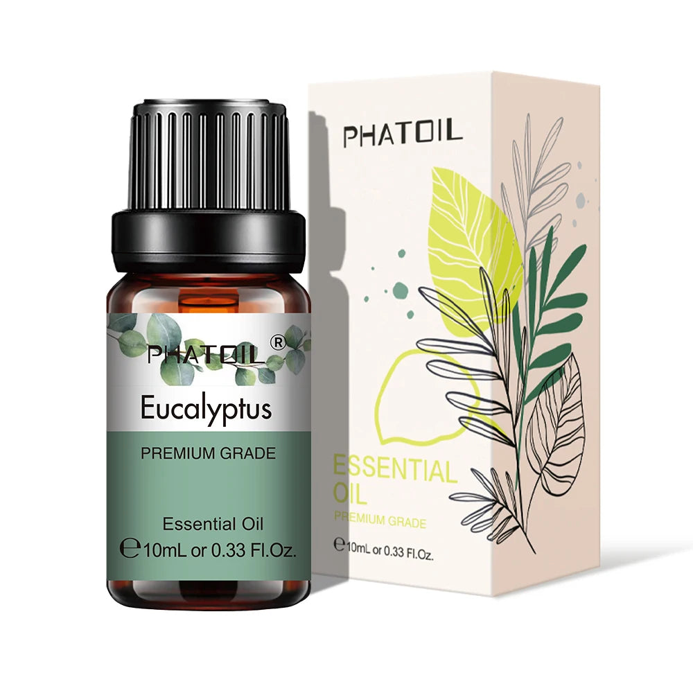 PHATOIL Natural Plant Essential Oil 10ml - Eucalyptus, Lavender &amp; More