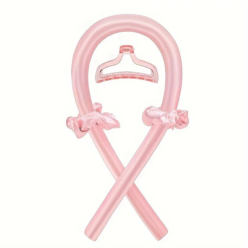 Heatless Curling Set, Silk Curls Rod Headband,No Heat Rollers to Sleep in Overnight, Satin Hair Curlers for Long and Medium Hair