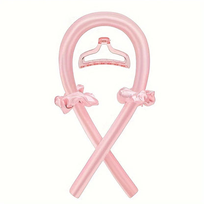 Heatless Curling Set, Silk Curls Rod Headband,No Heat Rollers to Sleep in Overnight, Satin Hair Curlers for Long and Medium Hair