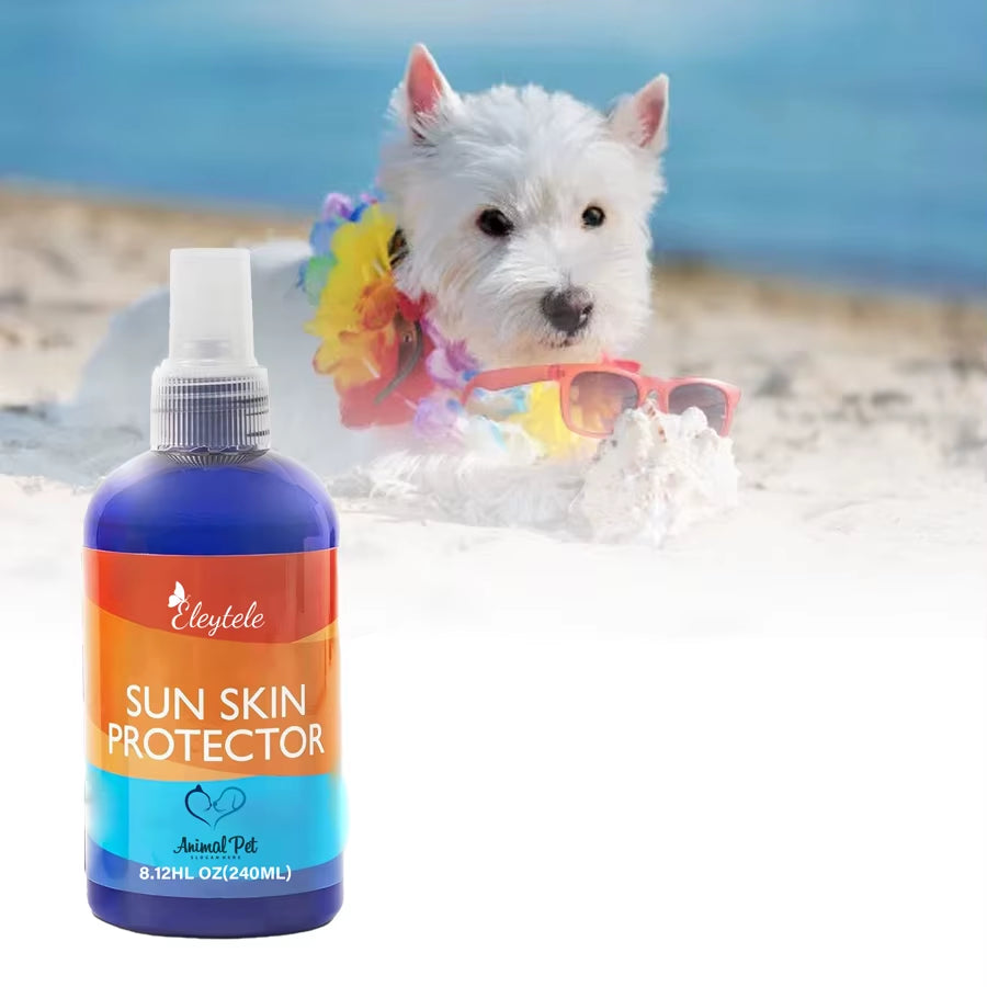 Natural Moisturizer Non-Greasy Sun Protection Spray Dog Cats Sunscreen for All Soothing Pet Horses Pet Sunscreen Spray