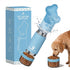 2 in 1 Stainless Steel Outdoor 12Oz Pet Water Bottle with Eco Friendly Food Container for Dogs and Cats Travel Water Bowl
